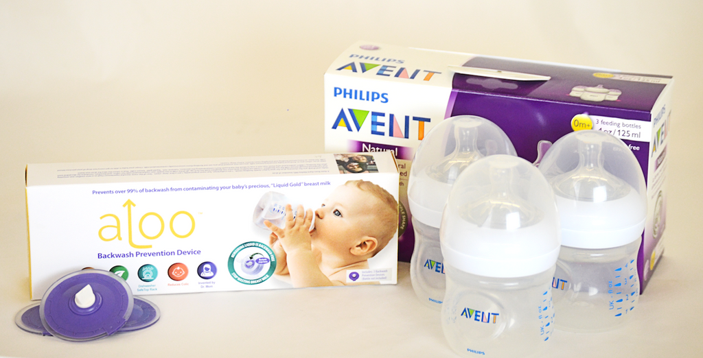 aLu Bottle Set - with Philips Avent Natural Bottles (4oz 3 pack)
