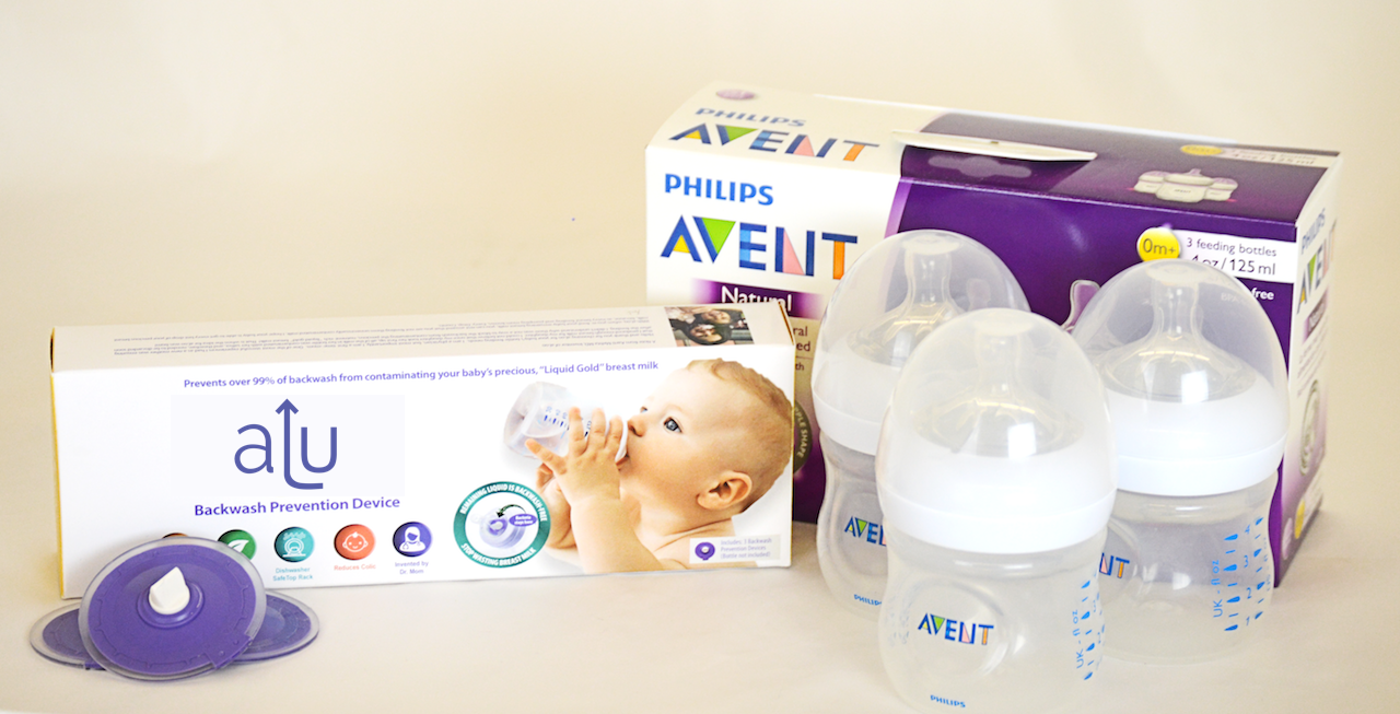 aLu Bottle Set - with Philips Avent Natural Bottles (4oz 3 pack