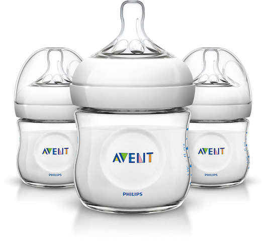 Philips Avent BPA Free Natural Bottles 4oz 3 pack